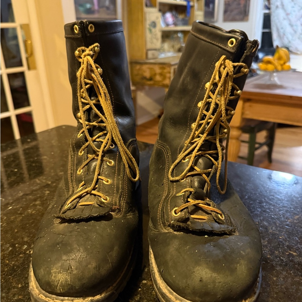 Georgia Lace -Up Black Gortex Work Boot